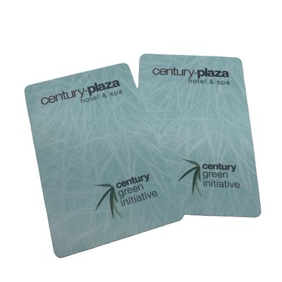 PVC / PET RFID Tarjeta de llave de la puerta del hotel, Tarjeta de llave magnética en blanco del hotel personalizada