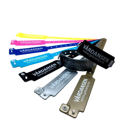 Impresión de logotipo con pulsera médica de PVC para hospitales, etiqueta RFID NFC pulsera desechable