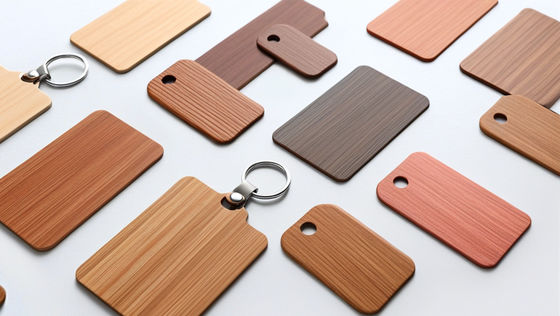 Tarjetas de llave de madera de RFID 86x54mm 1.1-1.2mm espesor personalizable