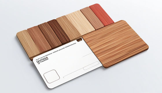 Tarjetas de llave de madera de RFID 86x54mm 1.1-1.2mm espesor personalizable