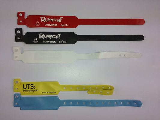 Impresión de logotipo con pulsera médica de PVC para hospitales, etiqueta RFID NFC pulsera desechable