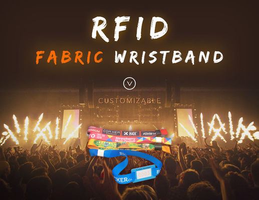Un uso único sin contacto NFC RFID pulsera RFID brazalete etiqueta a prueba de agua