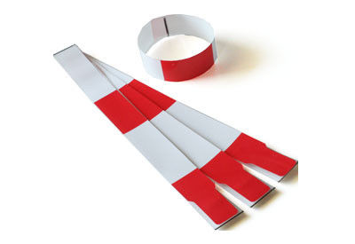 Pvc RFID Hospital Muñeca médica de un solo uso Brazaletes 250x25mm 170x20mm
