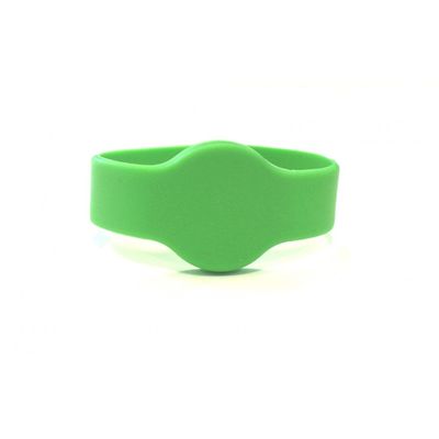 Pulsera con chip ultraligero de silicona RFID 85.5x54mm, Brazalete RFID para eventos