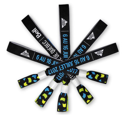 Pulsera de RFID inteligente desechable con chip de tela Pulseras NFC para eventos y festivales
