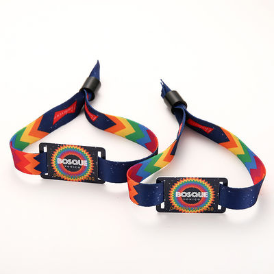 Pulsera RFID desechable Brazaletes RFID inteligentes tejidos para hoteles y resorts