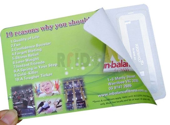Impresión offset de tarjetas de papel HF RFID de PVC Tiquetes RFID 13.5Mhz-14.5Mhz