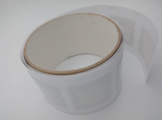 Papel recubierto de 45x45 mm HF Etiquetas de etiqueta RFID ISO14443A Protocolo RFID Rollo de etiqueta