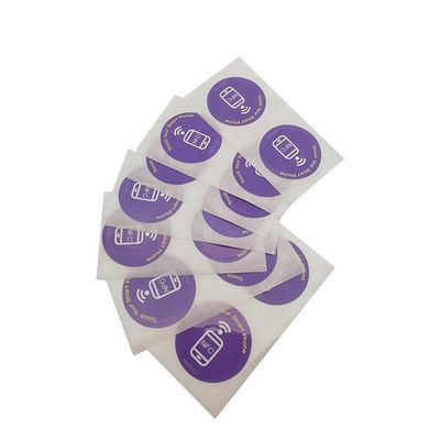 Etiqueta inteligente de impresión NFC personalizada 13.56MHZ NFC pegatinas personalizadas sin contacto