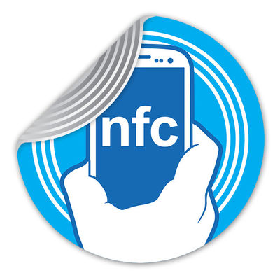 13.56MHz HF NFC Etiqueta de etiqueta 35x35mm 50x50mm para la gestión de la cadena de suministro