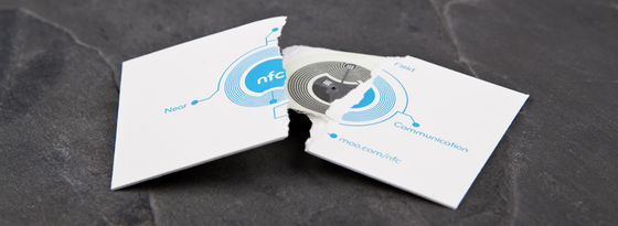 13.56MHz HF NFC Etiqueta de etiqueta 35x35mm 50x50mm para la gestión de la cadena de suministro