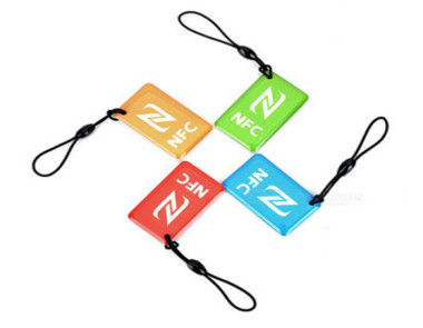 Tamaño personalizado Etiqueta de pegatina NFC epoxi 213 215 Chip Key Ring para teléfono