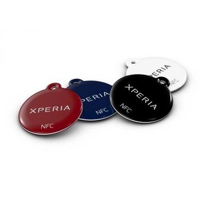 Tamaño personalizado Etiqueta de pegatina NFC epoxi 213 215 Chip Key Ring para teléfono