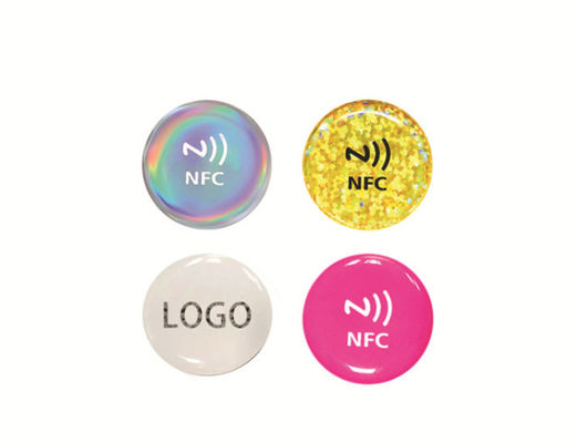 Etiquetas adhesivas de etiqueta epoxi de PET PVC Micro NFC ISO14443A en la actividad de promoción de la comercialización