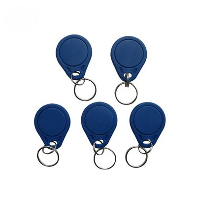 Material ABS 13.56 Mhz RFID Key Fob Tag HF RFID Key Fob para la gestión de la cadena