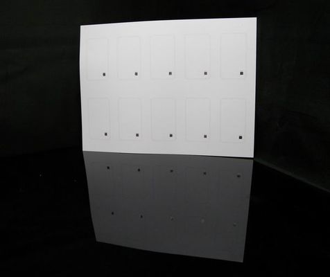 Incrustación RFID PETG / PVC personalizada con frecuencia de operación de 125 KHz LF y 13.56 Mhz HF