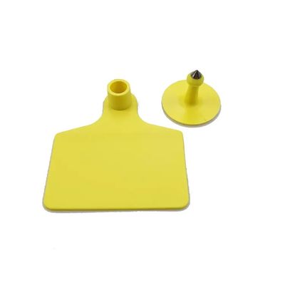 70x80mm 104x74mm UHF etiquetas auriculares de RFID para animales Material TPU para el monitoreo de ganado