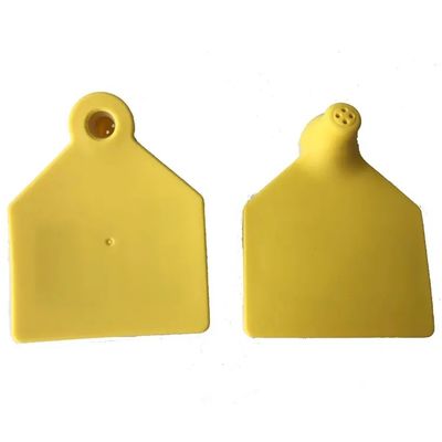 70x80mm 104x74mm UHF etiquetas auriculares de RFID para animales Material TPU para el monitoreo de ganado