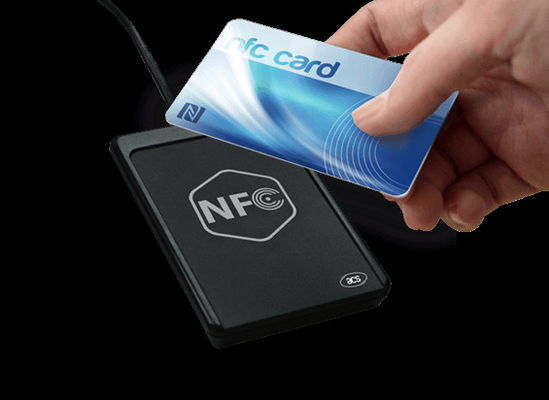 Lector de tarjetas RFID de logotipo personalizado 13.56Mhz 125KHZ Lector de tarjetas de identificación con chip T5577